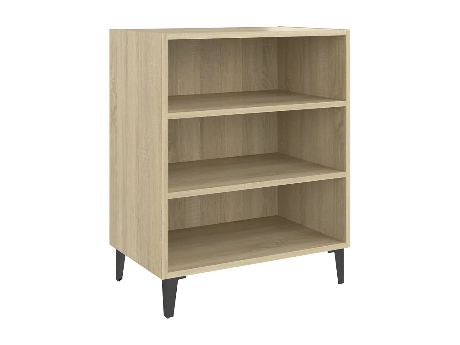 Dressoir 57x35x70 cm bewerkt hout sonoma eikenkleurig
