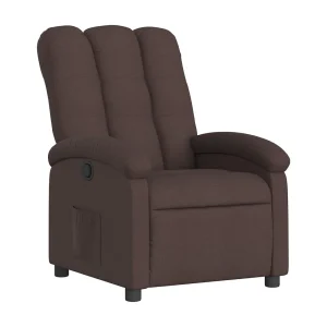 Fauteuil verstelbaar stof donkerbruin Fauteuil verstelbaar stof donkerbruin