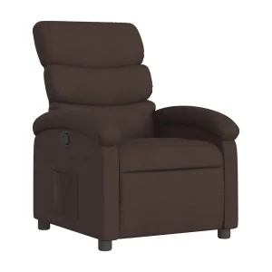 Fauteuil verstelbaar stof donkerbruin Fauteuil verstelbaar stof donkerbruin