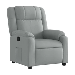 Fauteuil verstelbaar stof lichtgrijs Fauteuil verstelbaar stof lichtgrijs