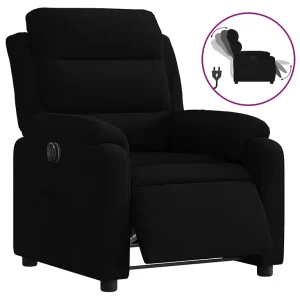 Fauteuil verstelbaar elektrisch stof zwart Fauteuil verstelbaar elektrisch stof zwart