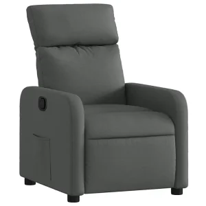 Fauteuil verstelbaar stof donkergrijs Fauteuil verstelbaar stof donkergrijs