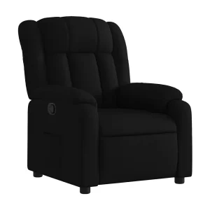 Fauteuil verstelbaar stof zwart