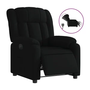 Fauteuil verstelbaar elektrisch stof zwart Fauteuil verstelbaar elektrisch stof zwart