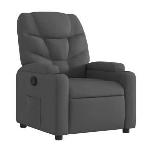 Fauteuil verstelbaar stof donkergrijs Fauteuil verstelbaar stof donkergrijs