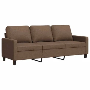Driezitsbank 180 cm stof bruin Driezitsbank 180 cm stof bruin