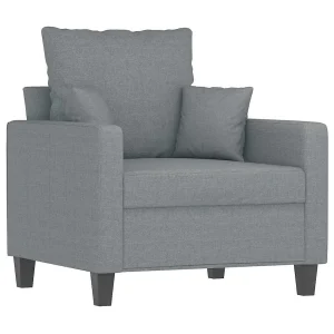 Fauteuil 60 cm stof lichtgrijs Fauteuil 60 cm stof lichtgrijs