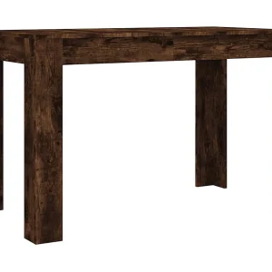 Eettafel 120x60x76 cm bewerkt hout gerookt eikenkleurig Eettafel 120x60x76 cm bewerkt hout gerookt eikenkleurig