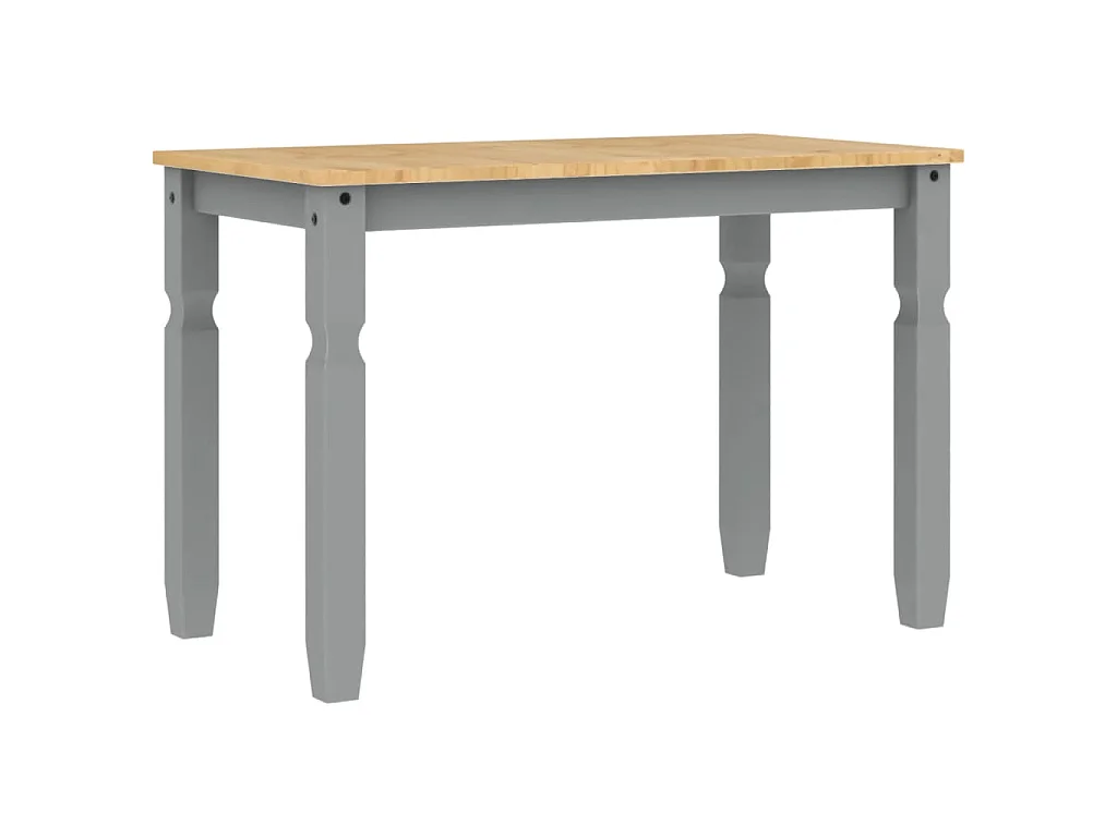 Eettafel Corona 112x60x75 cm massief grenenhout grijs