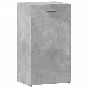 Dressoir 50×42,5×93 cm bewerkt hout betongrijs Dressoir 50×42,5×93 cm bewerkt hout betongrijs