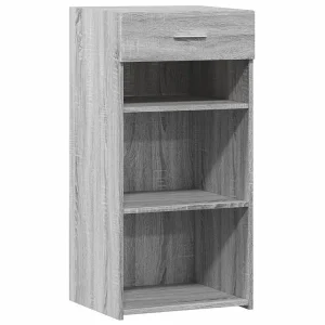 Dressoir 45×42,5×93 cm bewerkt hout grijs sonoma eikenkleurig Dressoir 45×42,5×93 cm bewerkt hout grijs sonoma eikenkleurig