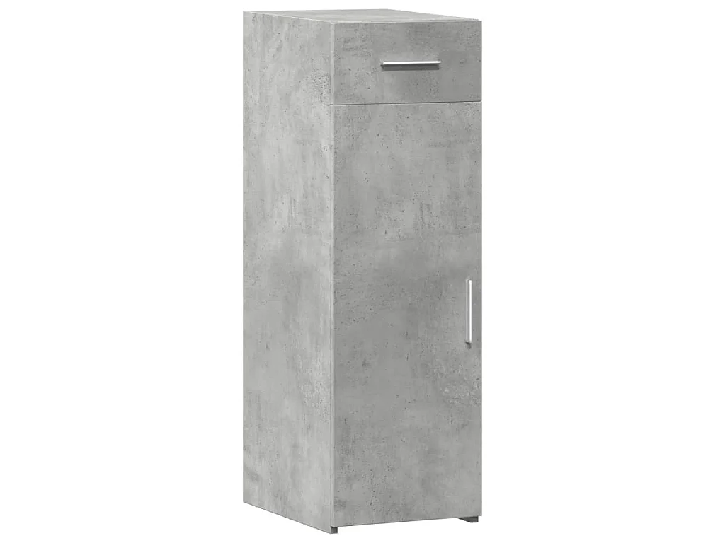 Dressoir 30x42,5x93 cm bewerkt hout betongrijs