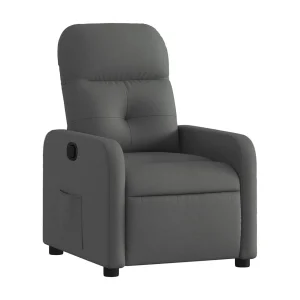 Fauteuil verstelbaar stof donkergrijs Fauteuil verstelbaar stof donkergrijs