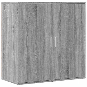 Dressoir 79x38x80 cm bewerkt hout grijs sonoma