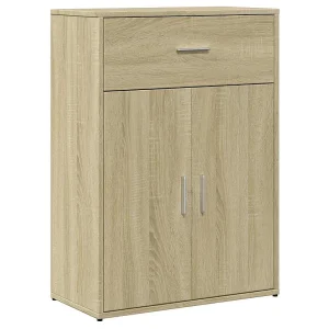 Dressoir 60x30x84 cm bewerkt hout sonoma eikenkleurig Dressoir 60x30x84 cm bewerkt hout sonoma eikenkleurig
