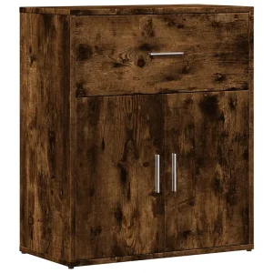 Dressoir 60x31x70 cm bewerkt hout gerookt eikenkleurig Dressoir 60x31x70 cm bewerkt hout gerookt eikenkleurig
