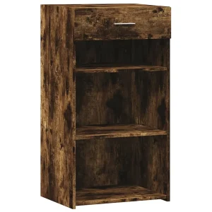 Dressoir 50×42,5×93 cm bewerkt hout gerookt eikenkleurig Dressoir 50×42,5×93 cm bewerkt hout gerookt eikenkleurig