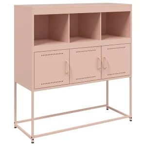 Dressoir 100,5x39x107 cm staal roze Dressoir 100,5x39x107 cm staal roze