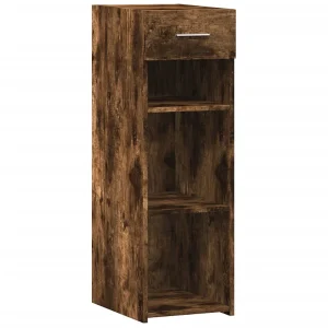 Dressoir 30×42,5×93 cm bewerkt hout gerookt eikenkleurig Dressoir 30×42,5×93 cm bewerkt hout gerookt eikenkleurig