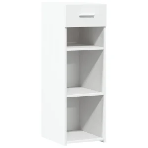Dressoir 30×42,5×93 cm bewerkt hout wit
