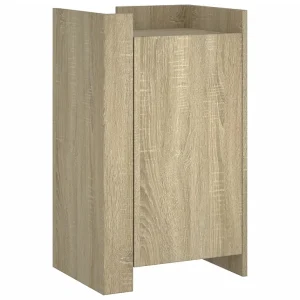 Dressoir 45x35x75 cm bewerkt hout sonoma eikenkleurig Dressoir 45x35x75 cm bewerkt hout sonoma eikenkleurig