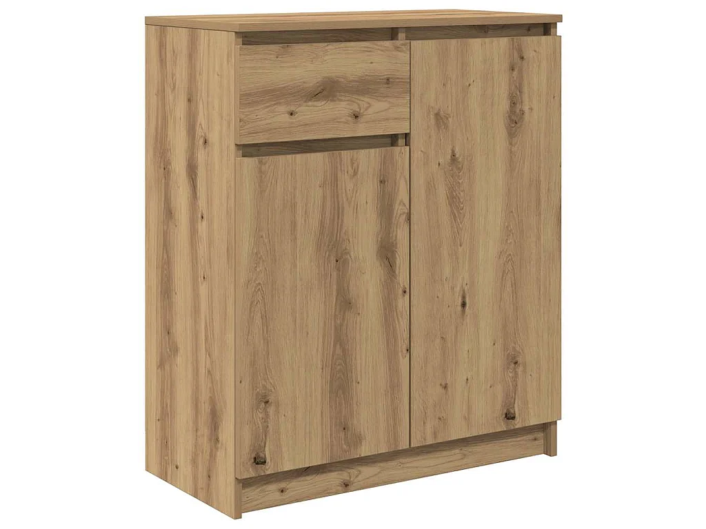 Dressoir lade 71x35x84 cm spaanplaat artisanaal eikenkleurig