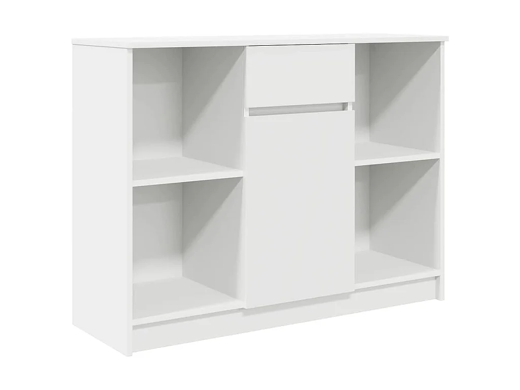 Dressoir met lade 101x35x76 cm spaanplaat wit
