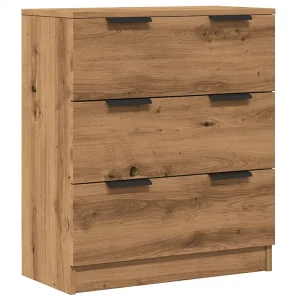 Dressoir 60x30x70 cm bewerkt hout artisan eikenkleurig Dressoir 60x30x70 cm bewerkt hout artisan eikenkleurig