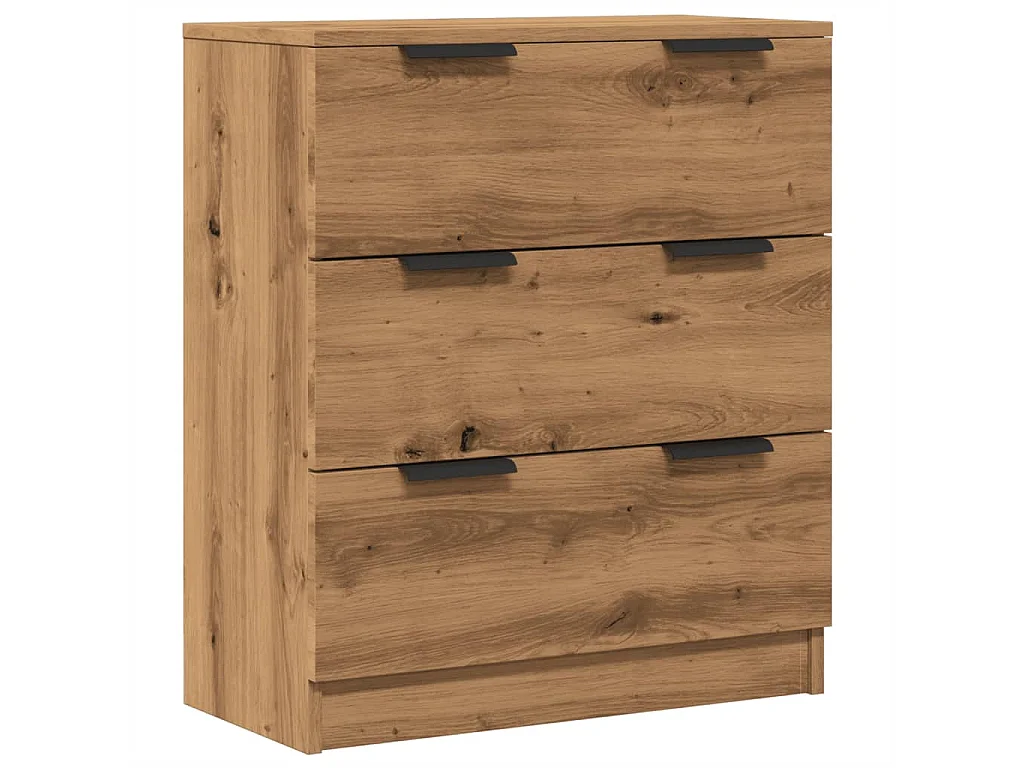 Dressoir 60x30x70 cm bewerkt hout artisan eikenkleurig