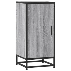 Dressoir 35,5x35x76 cm bewerkt hout en metaal grijs sonoma