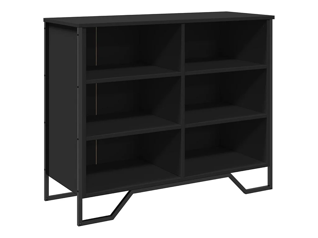 Dressoir 91x35,5x74,5 cm bewerkt hout zwart