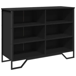 Dressoir 101×35,5×74,5 cm bewerkt hout zwart