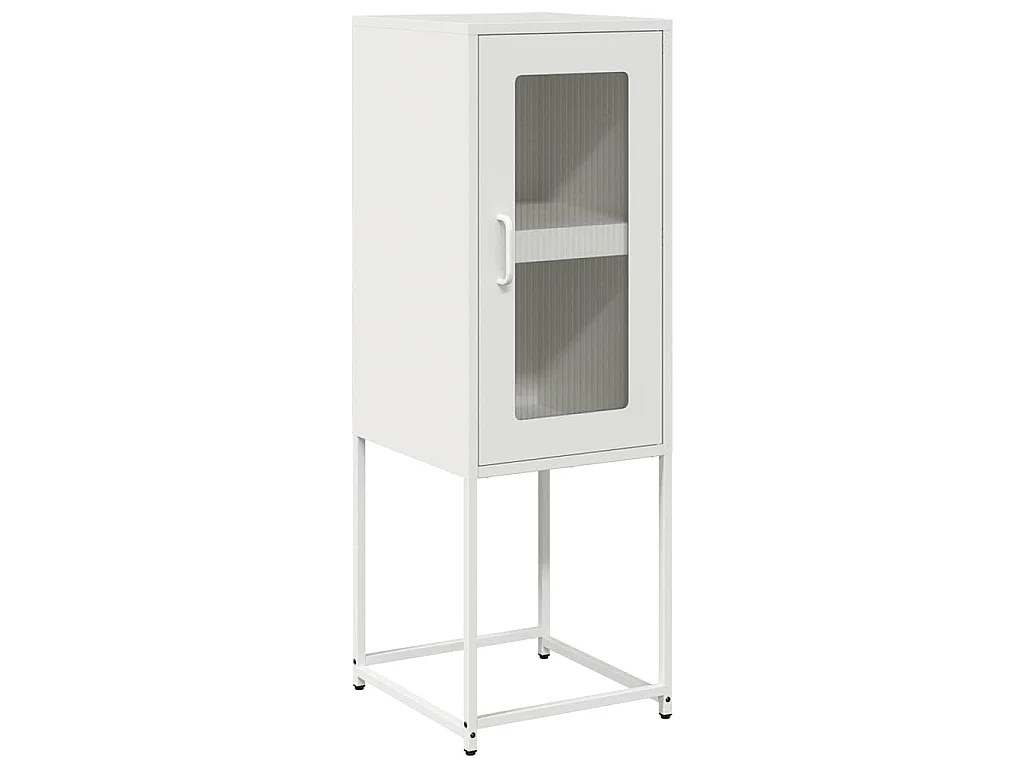 Dressoir 36x39x107 cm koudgewalst staal wit