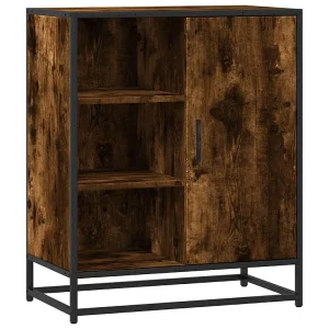 Dressoir 62x35x76 cm bewerkt hout gerookt eikenkleurig Dressoir 62x35x76 cm bewerkt hout gerookt eikenkleurig