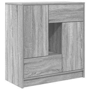 Dressoir met lades en deuren 70,5x34x74,5 cm grijs Sonoma Dressoir met lades en deuren 70,5x34x74,5 cm grijs Sonoma