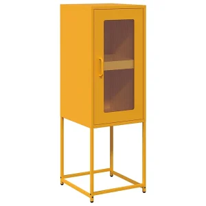 Dressoir 36x39x107 cm koudgewalst staal mosterdgeel Dressoir 36x39x107 cm koudgewalst staal mosterdgeel