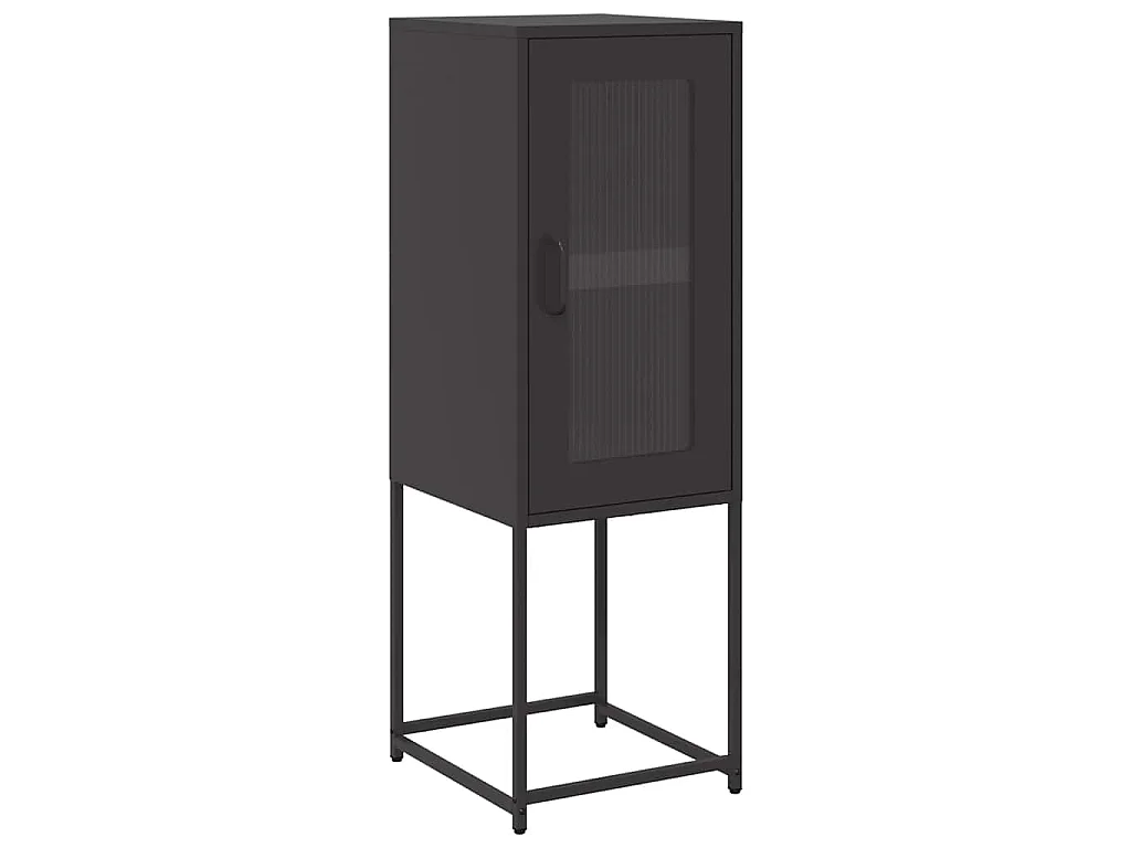 Dressoir 36x39x107 cm koudgewalst staal zwart