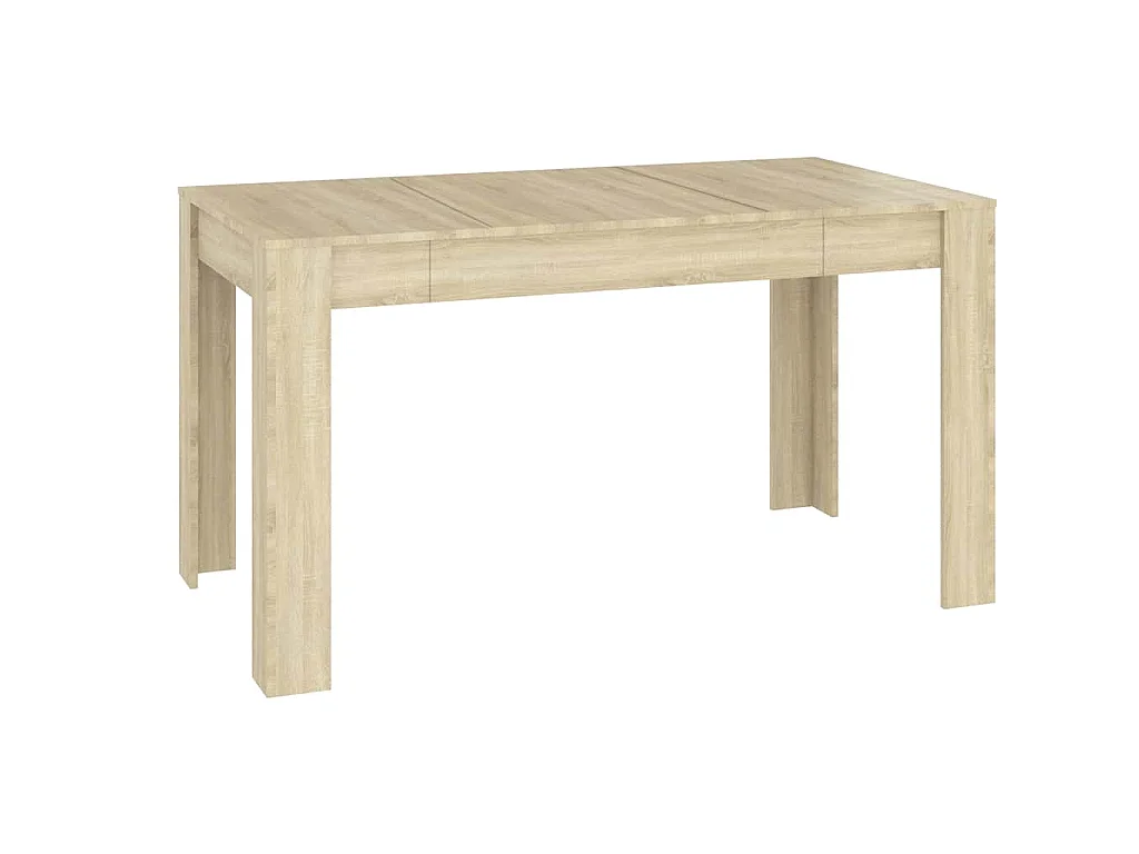 Eettafel 140x74,5x76 cm spaanplaat sonoma eikenkleurig