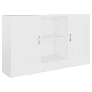 Dressoir 120×30,5×70 cm bewerkt hout wit Dressoir 120×30,5×70 cm bewerkt hout wit