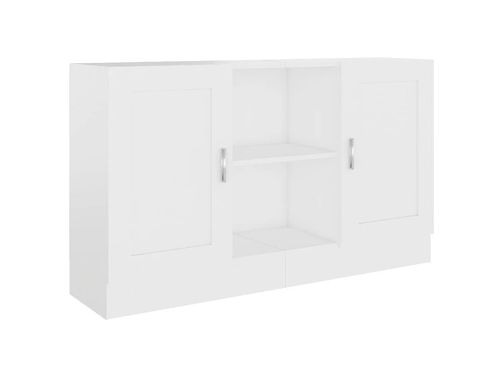Dressoir 120x30,5x70 cm bewerkt hout wit