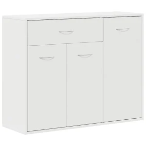 Dressoir 88x30x70 cm bewerkt hout wit Dressoir 88x30x70 cm bewerkt hout wit