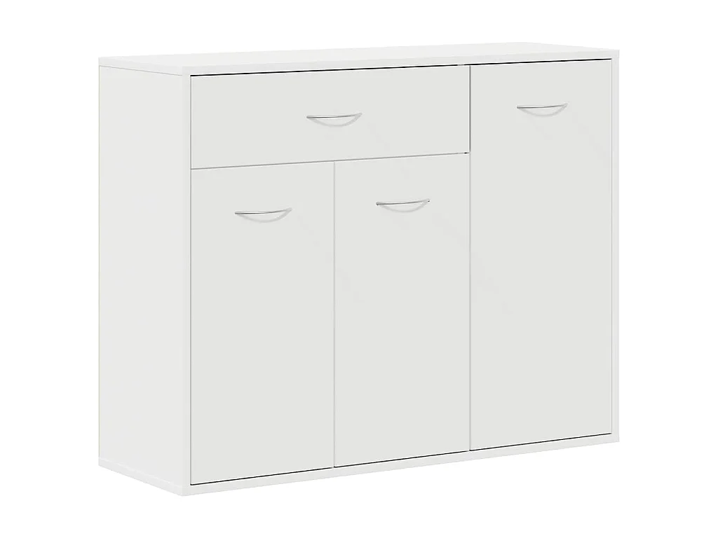 Dressoir 88x30x70 cm bewerkt hout wit