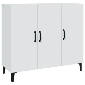 Dressoir 90x34x80 cm bewerkt hout wit Dressoir 90x34x80 cm bewerkt hout wit
