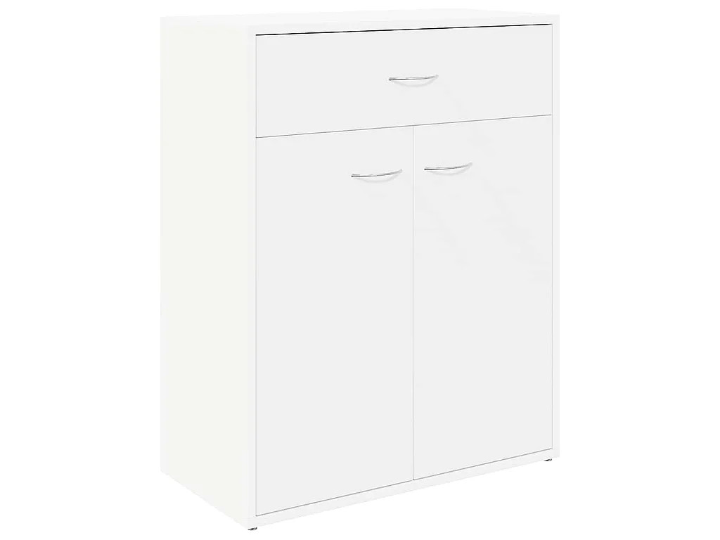 Dressoir 60x30x75 cm bewerkt hout wit