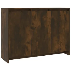 Dressoir 102x33x75 cm bewerkt hout gerookt eikenkleurig