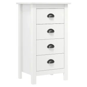 Dressoir Hill 46x35x80 cm massief grenenhout wit Dressoir Hill 46x35x80 cm massief grenenhout wit