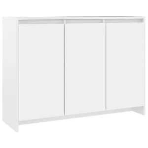 Dressoir 102x33x75 cm bewerkt hout wit Dressoir 102x33x75 cm bewerkt hout wit