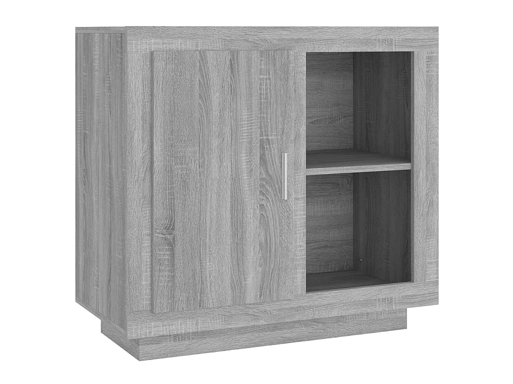 Dressoir 80x40x75 cm grijs sonoma eikenkleurig