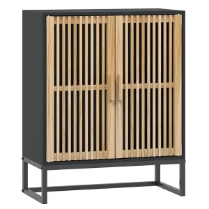 Dressoir 60x30x75 cm bewerkt hout zwart Dressoir 60x30x75 cm bewerkt hout zwart