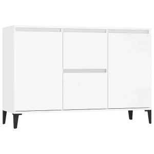 Dressoir 104x35x70 cm bewerkt hout wit Dressoir 104x35x70 cm bewerkt hout wit